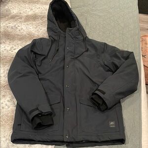 Rip curl Men's Black Hooded Jacket